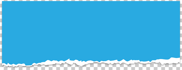 Torn blue paper , blue printer paper PNG clipart