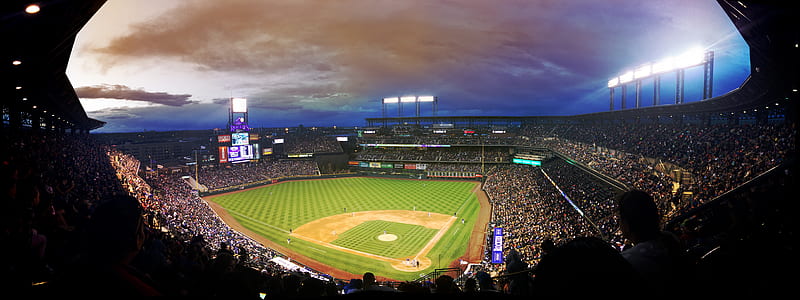 Baseball Field Fisheye Lens Photo thumbnail