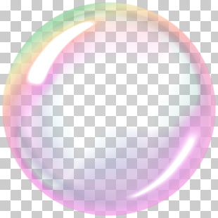 Soap bubble Sphere , soap bubbles, pink and blue bubble illustration PNG clipart