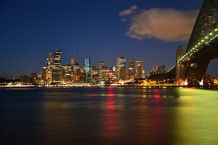 photography of city building during nighttime thumbnail