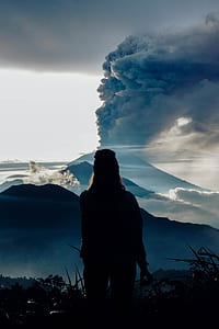 silhouette of person standing thumbnail