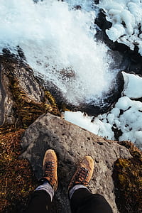 person standing on rock thumbnail
