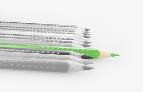 selective color green pencil thumbnail
