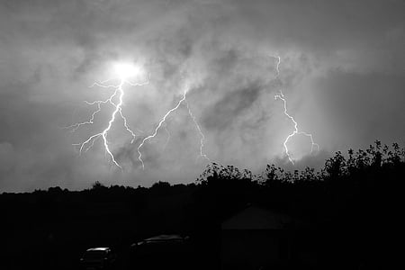 thunderstorm under cloudy sky thumbnail