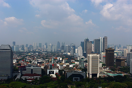 Jakarta cityscape and skyline in Indonesia thumbnail