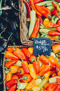 Santa Fe peppers in baskets thumbnail