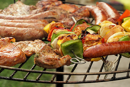 grilled meat on top of griddle thumbnail