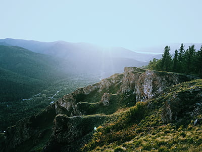 aerial photography of mountain thumbnail