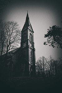 Old Church in Black and White thumbnail
