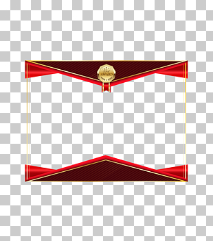 Icon, High-grade certificate border texture, blue, red, and brown frame PNG clipart