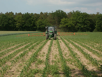 tractor under cloudy blue skyt thumbnail