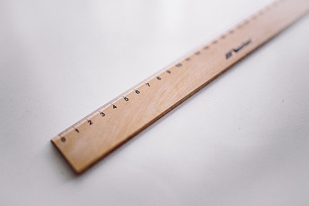 Bicycle paper clips and a wooden ruler thumbnail