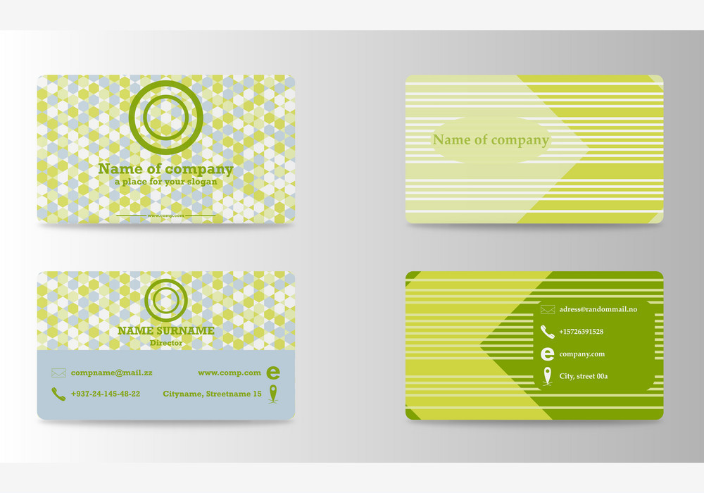 colorful stylish business card print template vector ai eps file business card print template