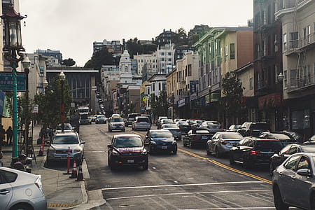 Cars Passing on a Street thumbnail