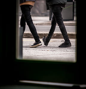 two people walking beside each other at the alley thumbnail