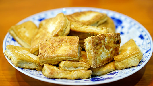 fried tofu on plate thumbnail
