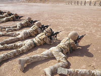 soldiers in prone position targeting on targets thumbnail