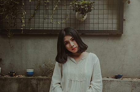Photography of a Woman Wearing White Top thumbnail