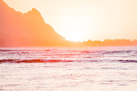 landscape photo of body of water at sunrise thumbnail