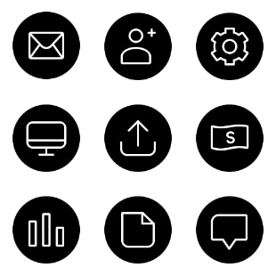 - System and User Interface svg vector icon sets