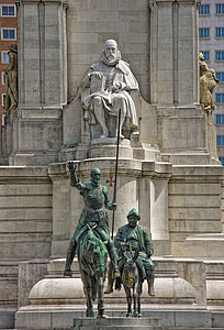 two men riding on horse statue thumbnail