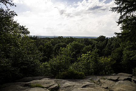 Ledges overlook landscape at Cayuhoga Valley National Park, Ohio thumbnail