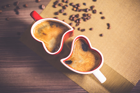 Lovely and Romantic Heart Coffee Cups thumbnail
