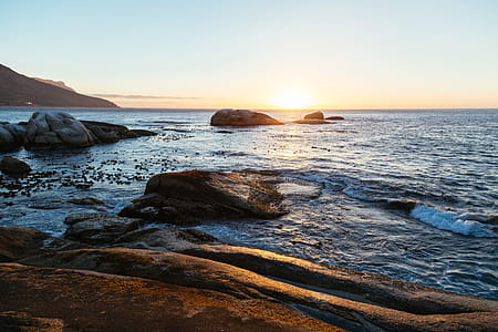Sea Waves Crashing on Rocks thumbnail