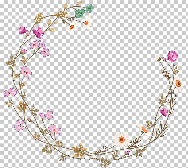 Borders and Frames frame Flower , Purple fresh flowers border texture, white and red petaled flowers illustration PNG clipart