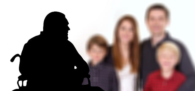 silhouette of man looking at group of people thumbnail