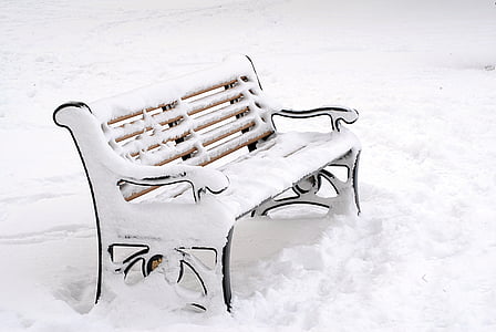 snow-coated bench thumbnail
