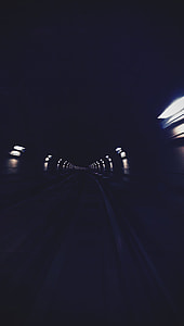 timelapse photography of train track thumbnail