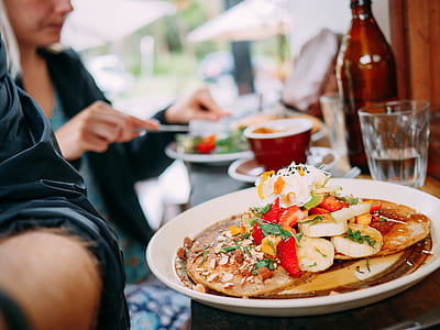 pancake dish on table thumbnail