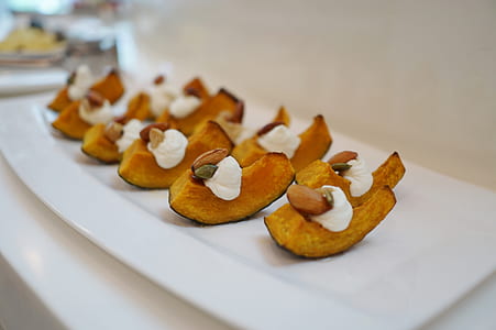pastry on white ceramic tray thumbnail