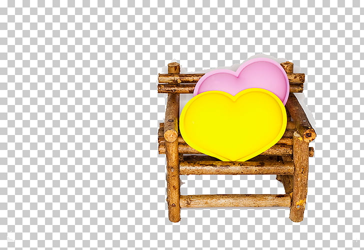 Dakimakura Chair Yellow Heart Shaped Pillow Chair Png Clipart