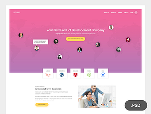 SuMo Creative PSD Template psd file