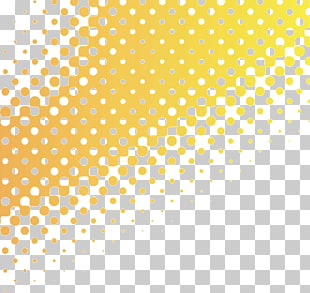 Textile printing Halftone, Yellow gradient background dot size, yellow and blue ombre PNG clipart