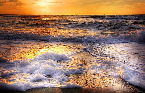 seashore at golden hour thumbnail