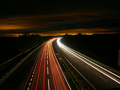 black and orange asphalt road thumbnail