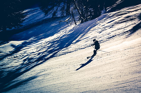 person skiing down slope thumbnail