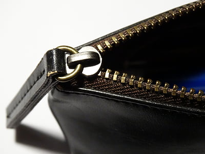 unzip black leather bag thumbnail