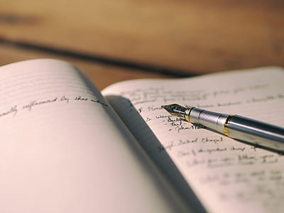 silver-colored fountain pen thumbnail