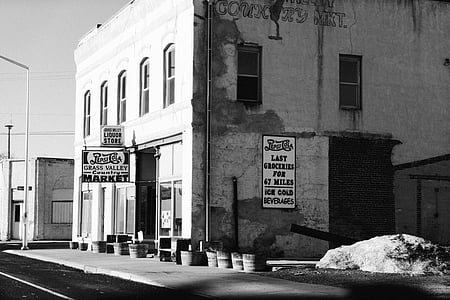 Pepsi Cola building in grayscale photo thumbnail
