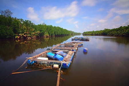 jetty, nature, sky, water thumbnail