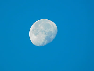 moon under blue clear sky thumbnail