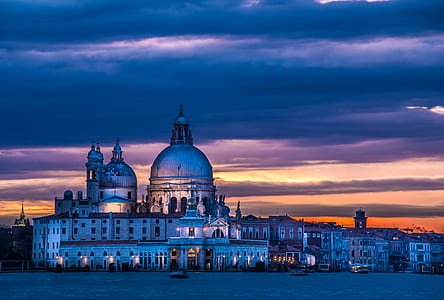 landscape photography of blue and white mosque thumbnail