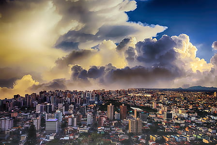 aerial view of city buildings thumbnail