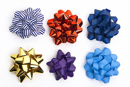 six assorted ribbons with white background thumbnail