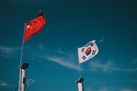 flag of China and flag of South Korea thumbnail