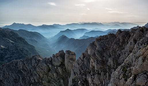 landscape, mountains, nature, sky thumbnail